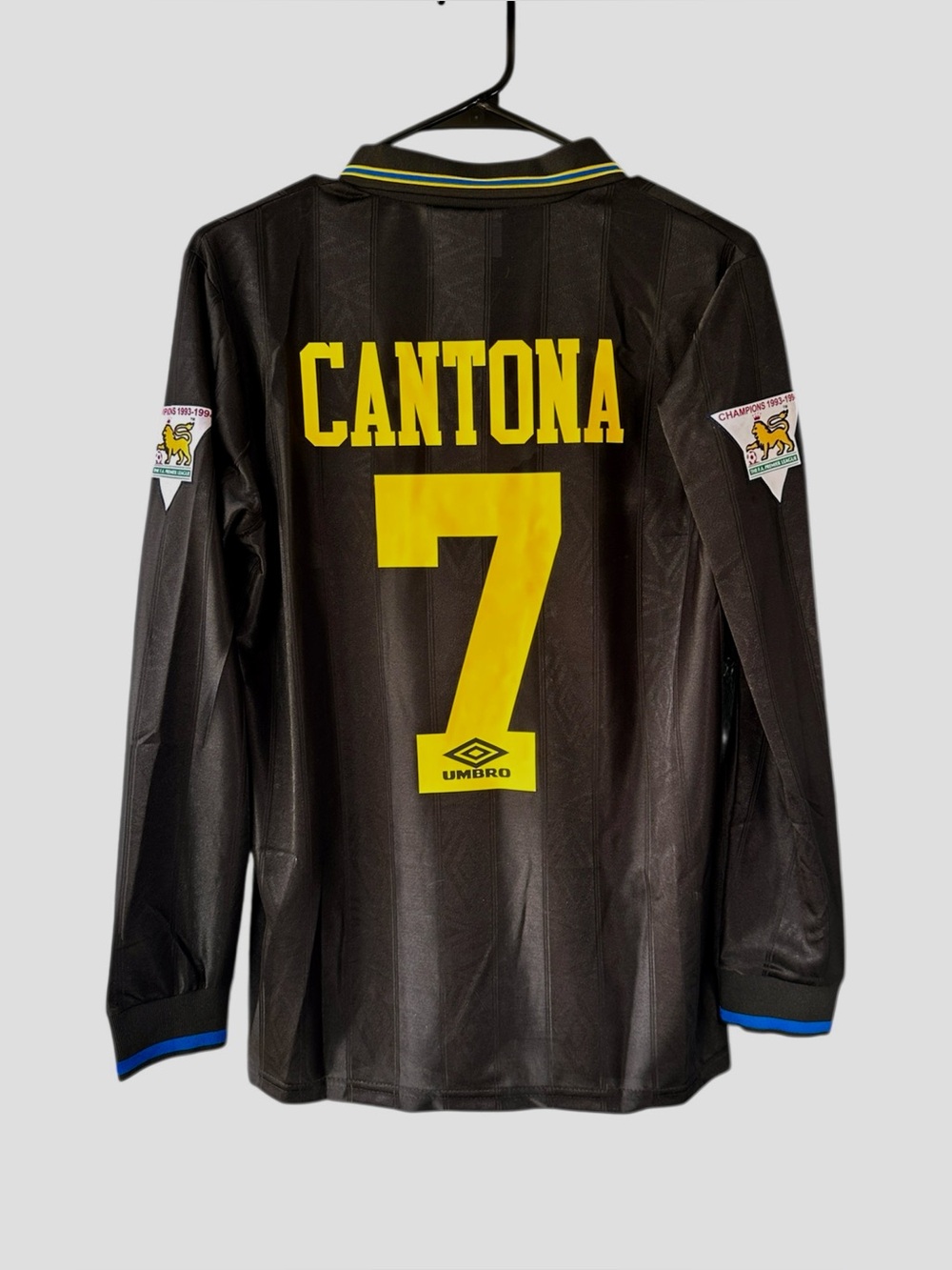 Manchester United Cantona Retro Jersey 1993/95 black